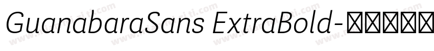 GuanabaraSans ExtraBold字体转换
